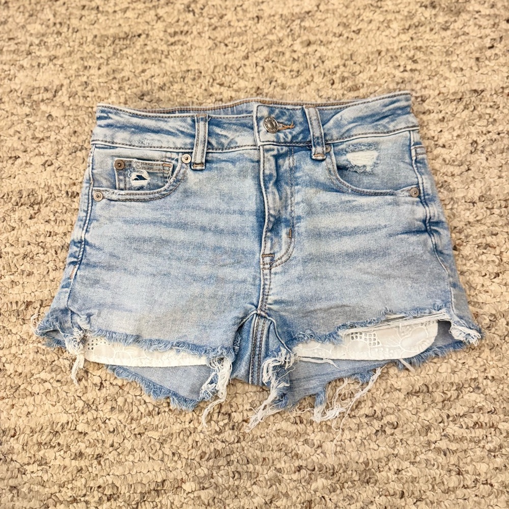 American Eagle Outfitters Light Blue Jean Shorts